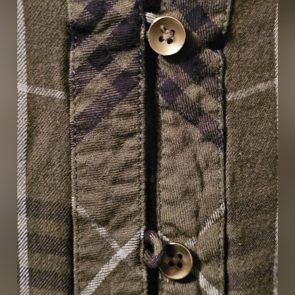 J. Jill Blouse Plaid Button Down Shirt Long Sleeve Green Relaxed Fit Size XS - Picture 4 of 6